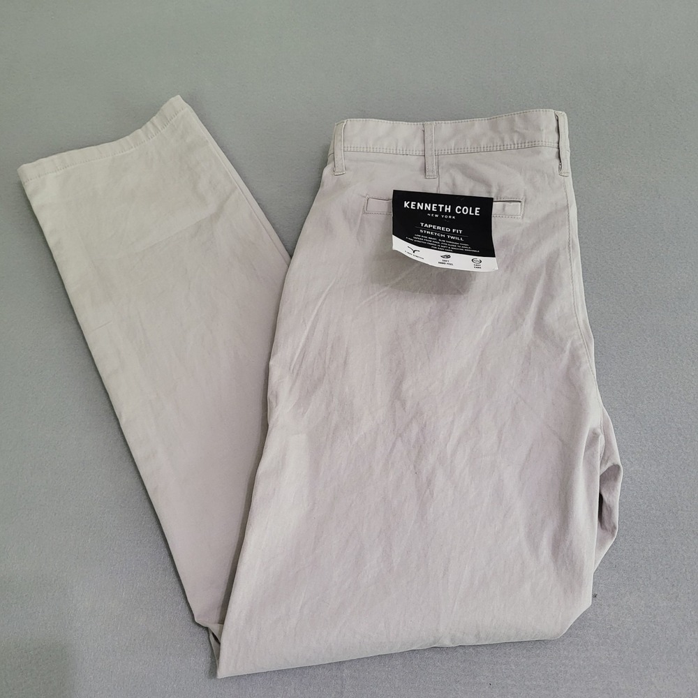 NWT‎ Kenneth Cole Techni-Cole Tapered Fit Stretch Lightweight Pants Men's 34x32